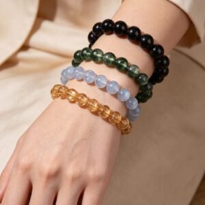 Titanium Quartz* Green Phantom Quartz* Moonstone* Black Tourmaline