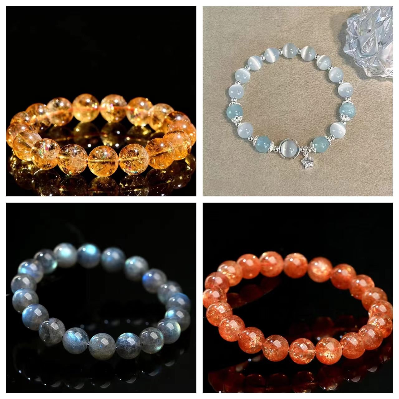 Citrine * Aquamarine * Sunstone * Labradorite - Image 2